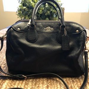 Coach satchel pebbled leather crossbody